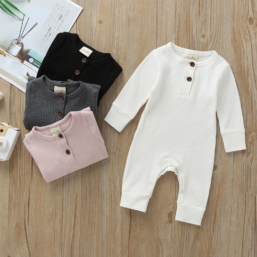 Baby Ribbed Organic Cotton Romper